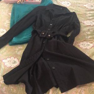 THE LIMITED Black button up shirt dress by THE LIMITED size 10